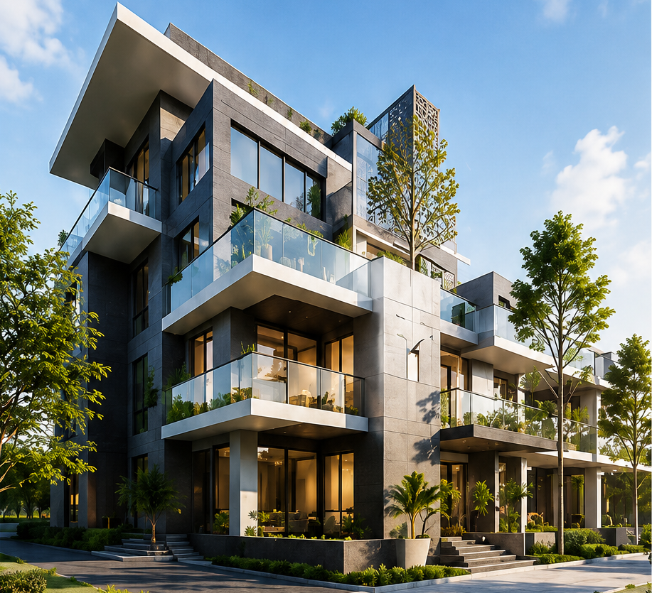 Modern residential property developed by Sree Boomi Enterprises